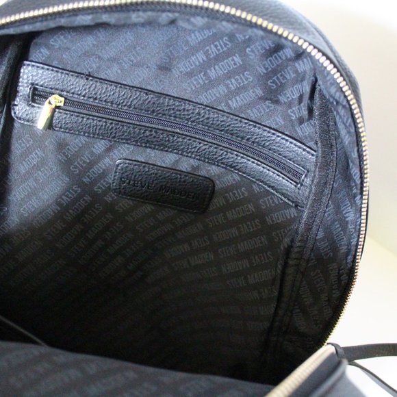 NWT Steve Madden Black Backpack - Picture 6 of 8